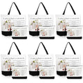 Paterr Christian Tote Bags for Women, Bible Tote Bag and Canvas Makeup Bag Inspirational Gifts for Mother Sister Ladies Birthday Easter Holiday Friendship Gifts