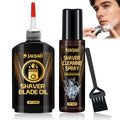 JAOJAO Shaver Cleaning Solution, Electric Shaver Oil Lubricant Electric Razor Cleaning Solution with Brush Deep Cleans and Lubricates Extends Razor Life Universally Compatible for Clipper Blades