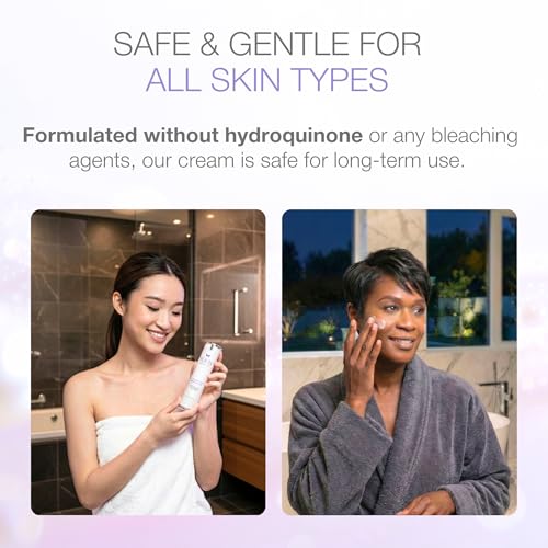 YOUN Beauty Brightening Cream with Kojic Acid, Glycolic Acid & Licorice Extract, 50ml ? Hydroquinone-Free Cream for Face, Neck & D?collet?