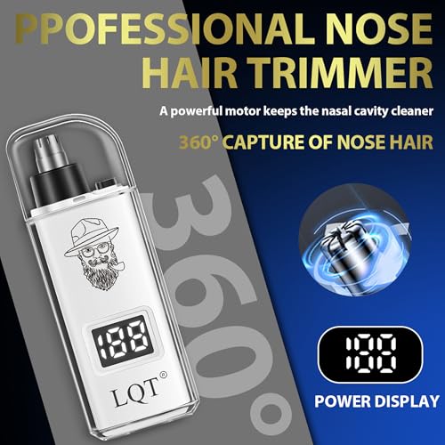 Hair Clippers for Men with LED Display, 4-Piece Cordless Grooming Kit with Hair Clipper, Beard Trimmer, Foil Shaver & Nose Trimmer, Complete Set for Home Barber