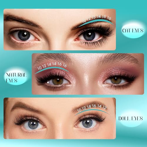 GEMERRY Lash Clusters 280pcs 100D DIY Eyelash Extension D Curl Individual Lash Cluster Natural Eyelash Extension Mixed Tray Reusable Handmade Home Application (100D-0.07D-10-18MIX)