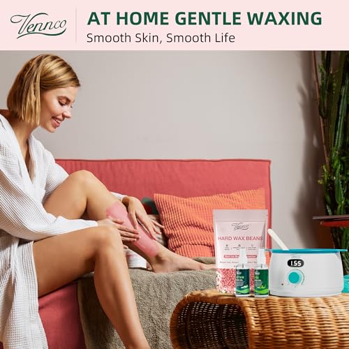 Hard Wax Beads 2-Pack, 1lb Aloe Hard Wax Beads for Coarse Hair Full Body + 1lb Cherry Blossom Hard Wax Beads for Sensitive Skin, Perfect for Facial, Eyebrows, Arms, and Brazilian