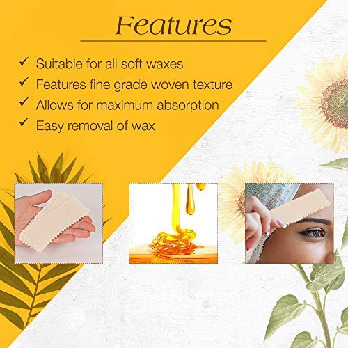 GiGi Waxing Strips for Hair Waxing/Hair Removal, Petite & Small Muslin Strips, 100 Strips each, 2 Pack