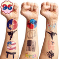 96PCS Taekwondo Pre-Cut Temporary Tattoos - Karate & Kung Fu Themed Party Favors, Cute Fake Tattoos for Kids, Boys, and Girls - Birthday Party Supplies, School Rewards & Gifts