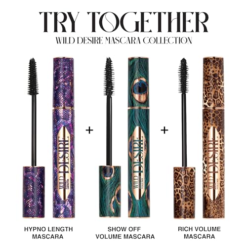 Black Volumizing & Lengthening Mascara Wild Desire ? Cone-Shaped Brush for Smooth Application & Hypno Length ? Long-Lasting Formula, Clump & Flake Free ? 0.34 fl.oz. - Made in Italy