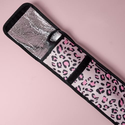 The Beachwaver Co. Storage Pouch - Pink Catwalk | Hot Tool Storage Bag - Fits all Beachwaver Curling Irons & Flat Irons! | Travel Friendly, Heat-Resistant Lining