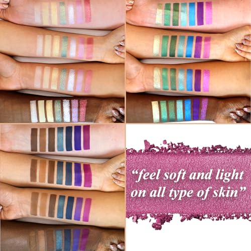 Profusion Cosmetics Wanderlust 21 Shades Eyeshadow Palette ? Richly Pigmented Matte & Shimmer Finishes with Blending Brush, Long-Wearing, Travel-Friendly, Vegan & Cruelty-Free Makeup Set