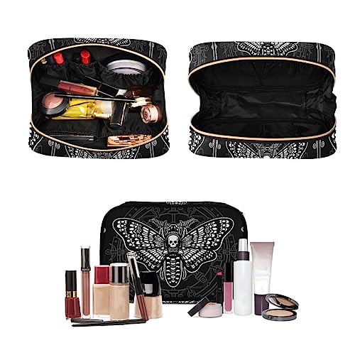 MNSRUU Toiletry Bag Moth Butterfly Black Hanging Makeup Bag for Toiletries 3 PCS Travel Toiletry Organizer Bags Portable Clear Toiletry Kit