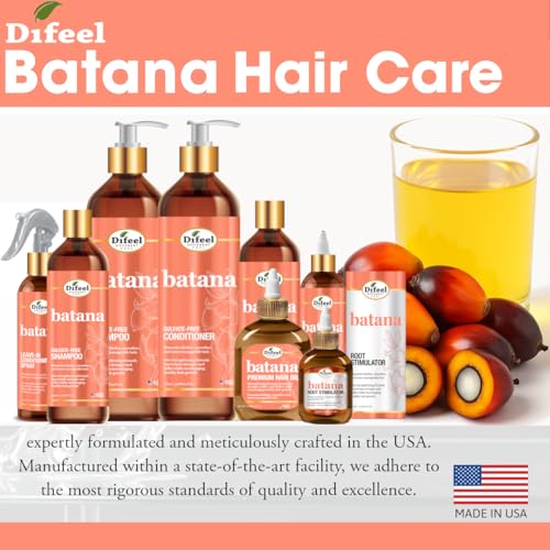 Difeel Batana Premium Hair Oil 2.5 Ounce (Travel Size) - Batana Hair Oil, Nourishing Batana Hair Growth Oil