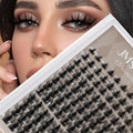 JMS&JMS Lash Clusters Eyelash Clusters 8-18MIX CC Curl Cluster Lashes Soft Wispy Lash Clusters Natural Look DIY Lash Extension At Home(California Sunset-8-18MIX)