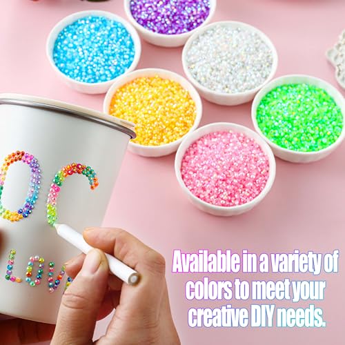 45000pcs Bedazzling Kit with 6 Box - 72 Colors Resin Jelly Rhinestones, 4¡¿10ml B7000 Jewelry Glue Multicolor 3mm Flatback Sparkling Gems for Nail Art, Crafts, Clothing, Diamond Painting
