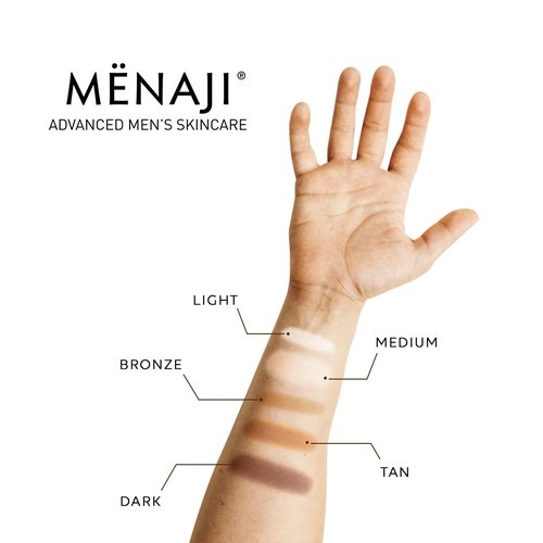 MËNAJI Anti-Shine Powder (HDPV) - Anti-Shine Face Make-Up for Men - Undetectable Full Coverage - Natural Looking Makeup - Mens Makeup - Mens Concealer- Mens Cosmetics - Contains Vitamin C & E - Medium
