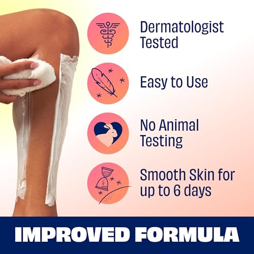 Nair Shower Cream Hair Remover with Moroccan Argan Oil and Orange Blossom, Body Hair Removal Cream for Women, 12 oz (Pack of 2)