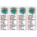 Drinking Around The World - Pack Of 4 Tattoo - Perfect For Trip To Epcot