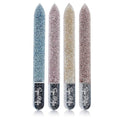 Spa-Rific Nano Laser Etched Glass Manicure Files, Professional Heavy Duty Nail Care Kit for Men, Women, and Adults - Set of 4