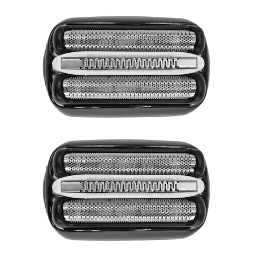 32B Shaver Head for Braun Series 3, Replacement Foil & Cutter Cassette Suitable for Braun Foil Shaver 3000s 3010s 3020s 3030s 3040s 3050cc 3070cc 3080s 3090cc 320 330 340 350cc [2 Pack]