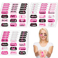 180 Pieces Breast Cancer Awareness Face Tattoos Pink Breast Cancer Stickers Pink Ribbon Temporary Tattoos for Women for Party Fundraising Accessories Decoration