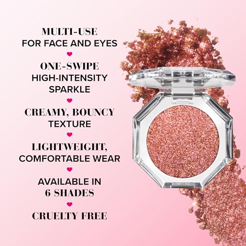 Too Faced Disco Crush High Shine Glitter Multi-Use Eye + Face Sparkle | Creamy, Iridescent, Multichrome Face & Eyeshadow Glitter, 0.05 Ounce