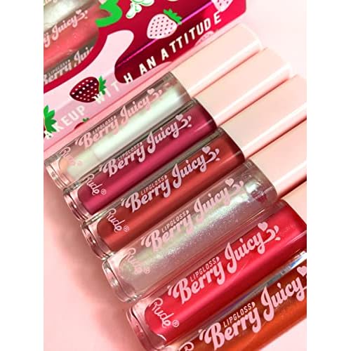 Berry Juicy Lip Gloss - Pure by Rude Cosmetics for Women - 0.14 oz Lip Gloss