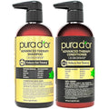 PURA D'OR Advanced Therapy Biotin Shampoo & Conditioner Hair Care Set For Hair Thinning, CLINICALLY TESTED Effective Results, Herbal Hair Thickening Products For Women & Men, 16oz x2
