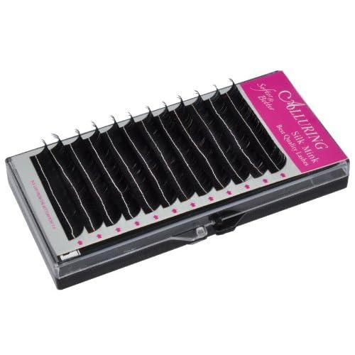 Silk Mink Eyelash Extensions ? Soft Faux Mink Lashes for Professional Use, C Curl Volume & Classic Lash Extensions, Lightweight PBT Fibers (C.20 mixed size (7-15mm))