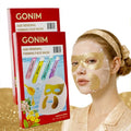 GONIM Korean Face Mask with Integrated Eye Patches with Salmon DNA PDRN, Collagen Peptides, Caffeine & Retinol, Hyaluronic Acid Serum Sheet Mask & Eye Mask Korean Skin Care Anti Aging 35ml/1.18oz x 8