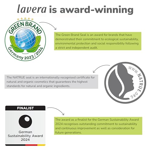 lavera basis sensitiv wash gel aloe vera & jojoba - Revitalizes & refreshes - Vegan plant active ingredients - natural cosmetics - Natural & innovative facial cleansing - 4.2 Fl Oz