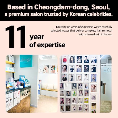 Allongs hard wax 200g | Waxing Beads for women men Professional Salon Quality | Perfect for Full Body | Facial | Brazilian Bikini | and Legs at Home Wax Refill (pink) Korean Beauty Olive Young