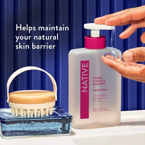 Native Hand Soap Set, Cherry & Vanilla Macaron and Coconut & Vanilla, Sulfate-Free, 13 Fl Oz, 2-Pack