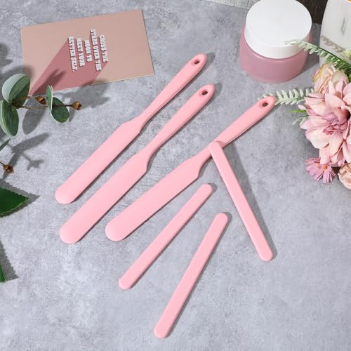 6 Pcs Silicone Wax Applicator Non-stick Waxing Applicator Hair Removal Sticks Applicators Spatula Beauty Cosmetics Waxing Applicators Reusable Hard Wax Scraper for Home Salon Body Use