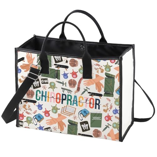 WZMPA Chiropractor Cosmetic Bag Chiropractic Assistant Gifts Chiropractic Makeup Zipper Pouch Bag Chiropractor Merchandise (Chiropractor-TB)