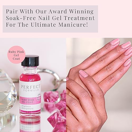 Perfect Formula Glass Nail File (Set of 2) - Crystal Nail Files with Case, Professional Czech Glass Nail File