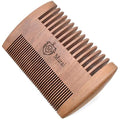 Murai by Giorgio GIOWC Wooden Beard Combs for Men - Dual Action Fine & Wide Tooth Wood, Perfect for Use with Balms and Oils, Cherrywood Pocket Comb for Beard & Moustache.