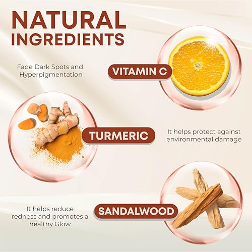 PRANA Sandalwood & Turmeric Face Mask - Natural Cleansing Facial Mask with Ayurvedic Ingredients - Bentonite & Kaolin Clay Mask - Brightening, Hydrating, Anti-Aging - Vegan & Cruelty-Free Mask (60ml)
