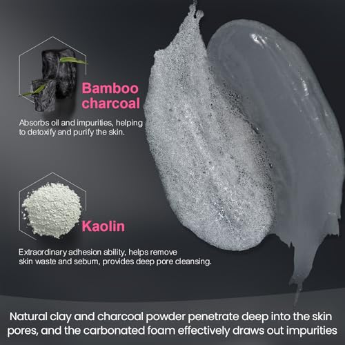 Valentine 's Day Gift Carbonated Bubble Clay Mask -Exfoliation Face Mask | Detoxing Clay Mask for Blackhead Removal,Dull Skin,Skincare Facial Mask for Controlling Oil and Refining Pores