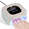 UV Nail Lamp, UV Light for Gel Nails, 48W Plug-in Mini Diamond Nail Lamp Nail Dryer with Touch Control Auto Sensor and 3 Timer Settings Nail Light Curing Lamp, Home (AB Diamond)