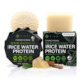 Viori Hidden Waterfall Shampoo and Conditioner Bar Set Made with Rice Water - Handcrafted Sulfate Free Shampoo and Conditioner