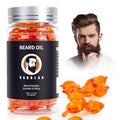 Beard Oil Capsules for Men,Natural Cedarwood Mens Beard Oil,Naturally Derived Conditioner with Argan Oil,Grapeseed Oil,Jojoba Oil and Vitamin E for Softening and Moisturizing Beard