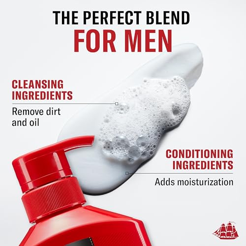 Old Spice Men's 2-in-1 Shampoo and Conditioner, Swagger, Cedarwood Lime Scent, Healthier, Fuller, Moisturized Looking Hair, Barbershop Quality, Remove Dirt & Oil, 21.9 Fl Oz