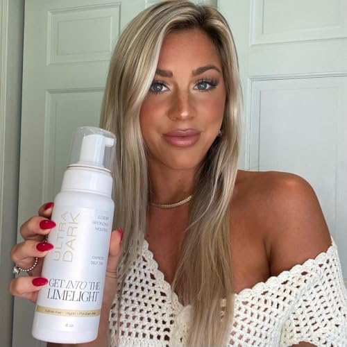 Get Into The Limelight Original, Ultra Dark Self Tanner, Sunless Tanning Mousse Develops in 8+ Hours, 8 oz.