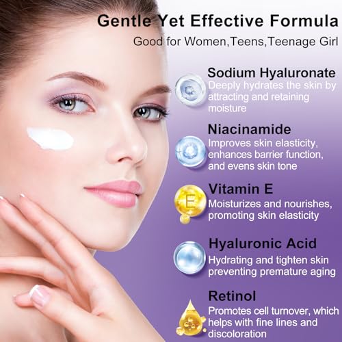 Skin Care Set,6Pcs Professional Womens Teens Tighten Lift Firm Skincare,Hydrate Anti-Aging Facial Routine Kit Travel Gift Set,Birthday Christmas Secret Santa Gifts for Women Teenage Girl Wife Mom | Professional, Travel Skincare, Gift Set