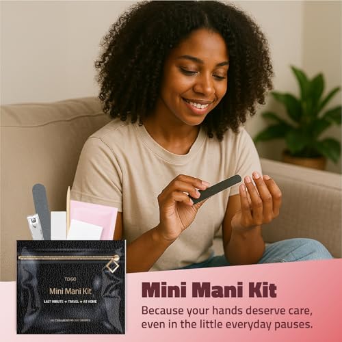 Disposable Manicure Kit ? One-Time Use Manicure Set with Nail Clipper, Buffer, File, Cuticle Stick & Remover Pad ? Hygienic Grooming Kit for Travel, Gift Bags, or Emergencies (5)