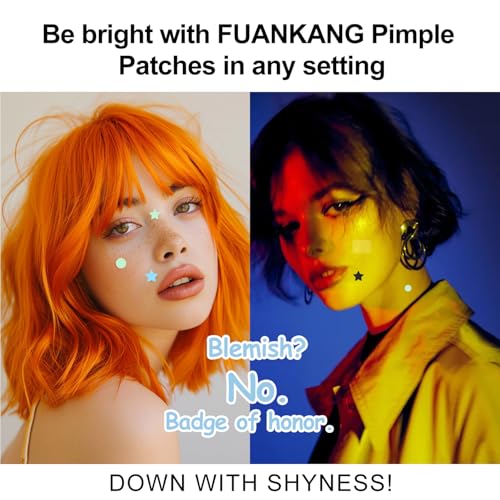 Pimple Patches for Face, Various styles, colors, Large Hydrocolloid Pimple Patches, 150 Count Pimple Patche, Good for blemishes with a head and visible gunk, With a Cute mirror case