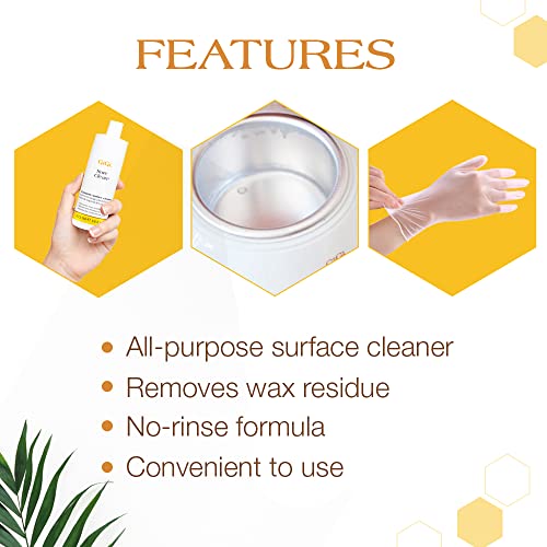 GIGI Sure Clean Wax Remover ? All-Purpose Surface Cleaner for Wax Residue Removal, 8 fl oz