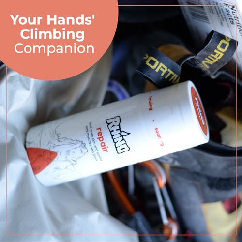 Rhino Skin Solutions Repair Cream - Soothing Relief for Dry, Cracked Skin, Ideal for Climbers, Athletes & MMA | Cooling, Made in Oregon, Fast Healing for Sore Skin, Muscles & Joints (8 fl oz)