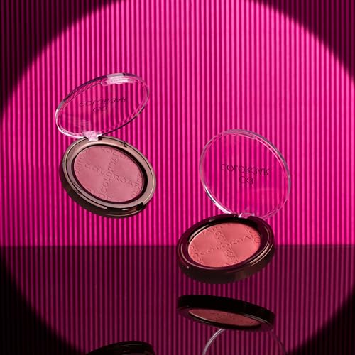 Colorbar Cheekillusion Blush - Lightweight and Silky Powder Blush - Long-lasting and Smudge-proof - Buildable Color - 016 Sweet Scarlet - 0.14 oz