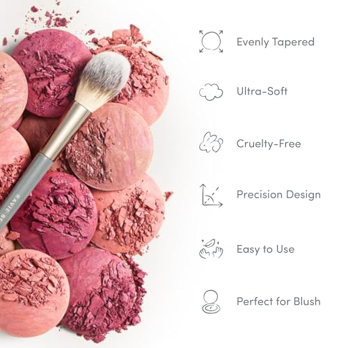 Ravie Beauty Blush Brush - Best Fluffy Makeup Brush for Cheeks, Ultra Soft Powder & Bronzer Brush, Professional Synthetic Bristles