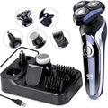 Electric Razor for Men, 4 in 1 Rotary Men Shaver Beard Trimmer, Electric Shaver Waterproof USB Fast Charging, Cordless Beard, Nose, Hair Trimmer, Men Electric Razor Best Gift for Dad, Boyfriend