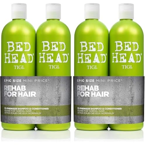 Bed Head by TIGI Urban Antidotes Re-Energize Daily Shampoo and Conditioner 25.36 fl oz 2 count (Pack of 2)