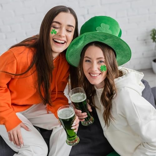 70 Pcs St Patricks Day Tattoos 10 Sheet Shamrock Temporary Tattoos For Adults Irish Party Favor Accessories Makeup Kit£¨St. Patrick's Day£©